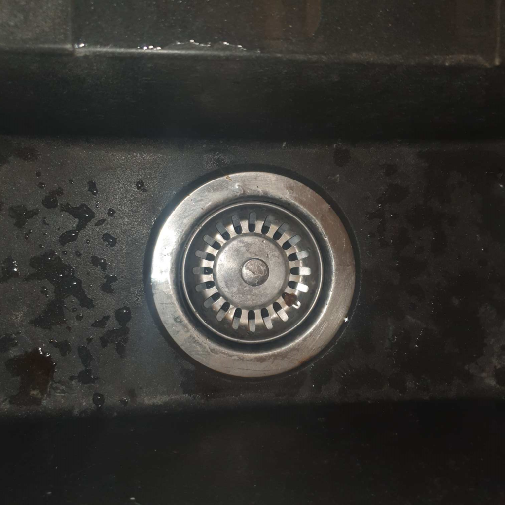grey sink drain